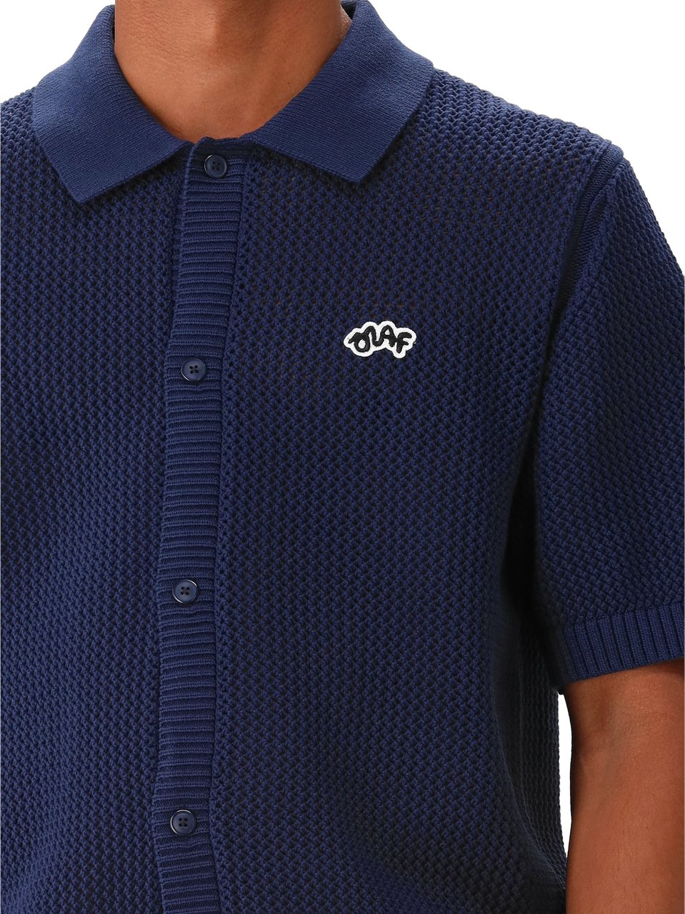ØLÅF Ølaf Shirt Blauw Knit Polo Blauw