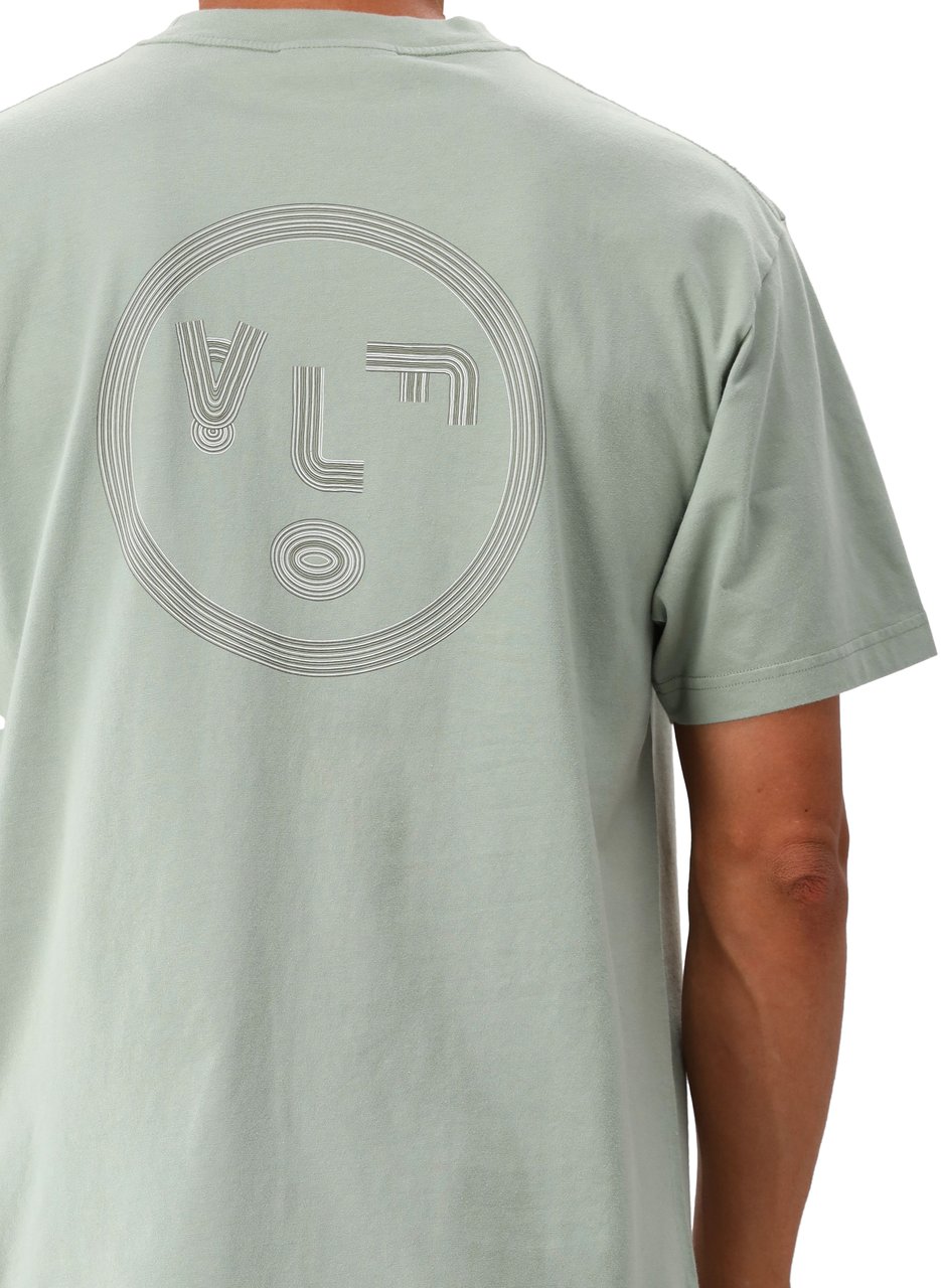 ØLÅF Ølaf T-shirt Groen Lined Face Groen