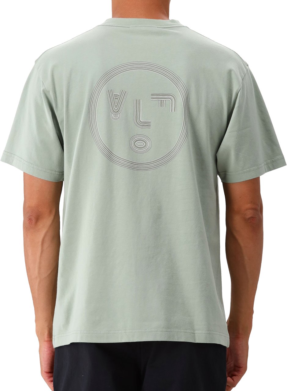 ØLÅF Ølaf T-shirt Groen Lined Face Groen
