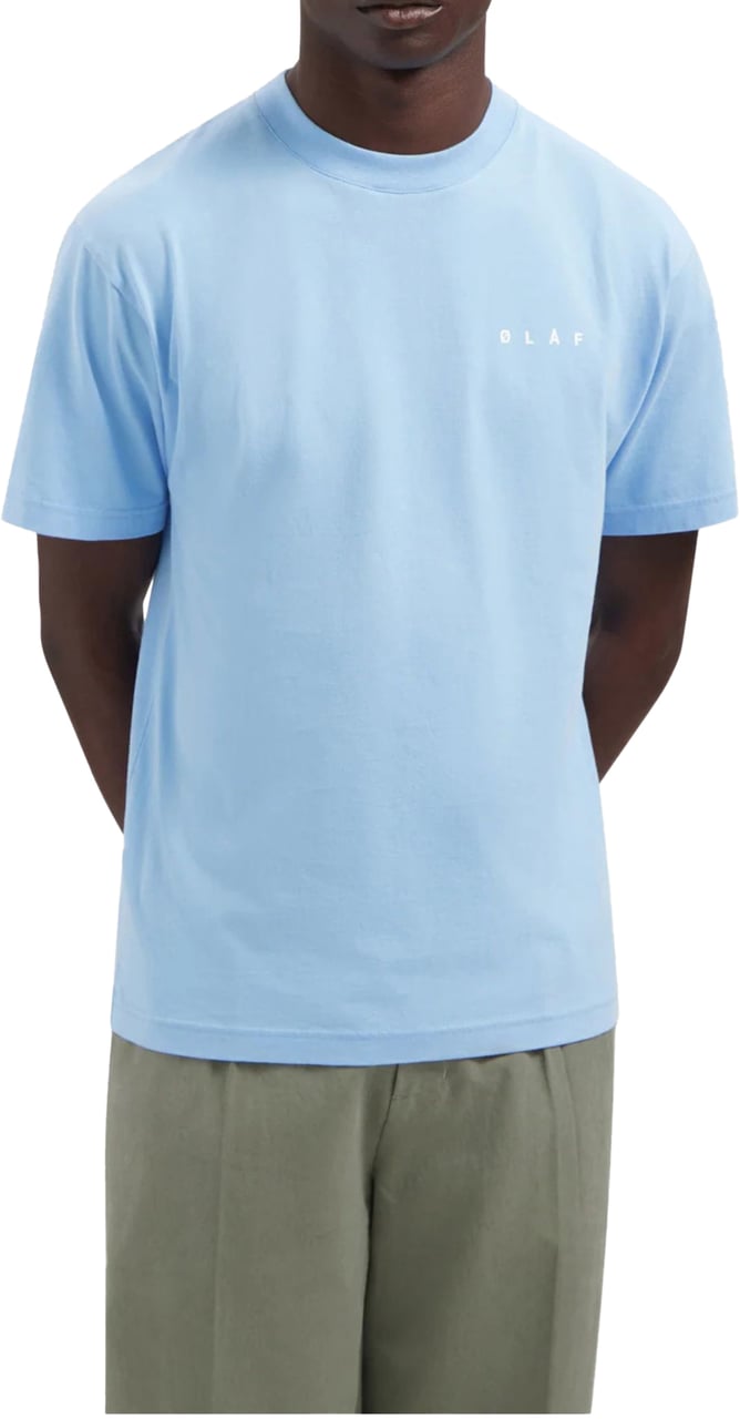 ØLÅF Olaf . T-shirts Lichtblauw M220101 Blauw