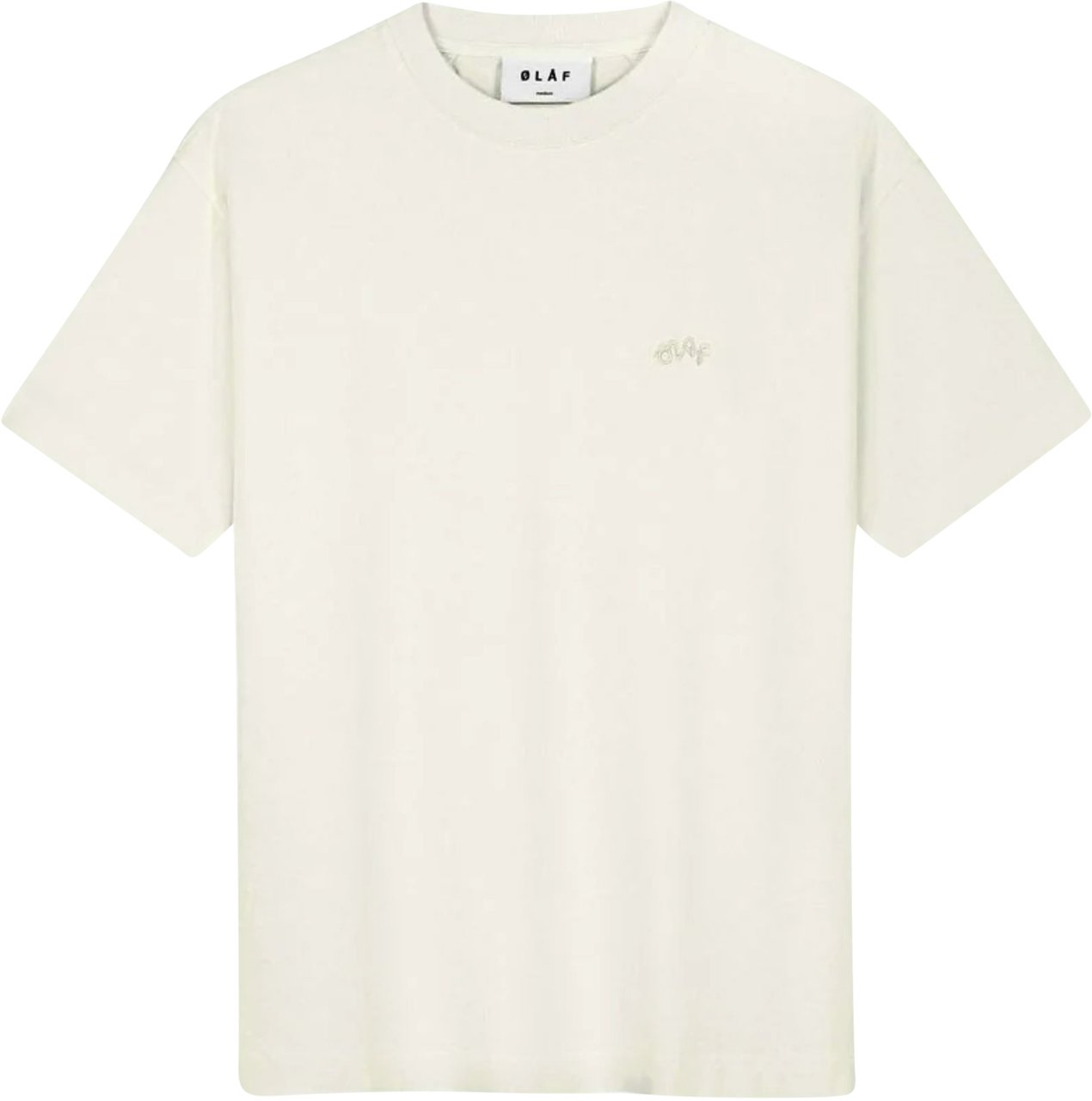 ØLÅF Olaf . T-shirts Ecru M220109 Wit