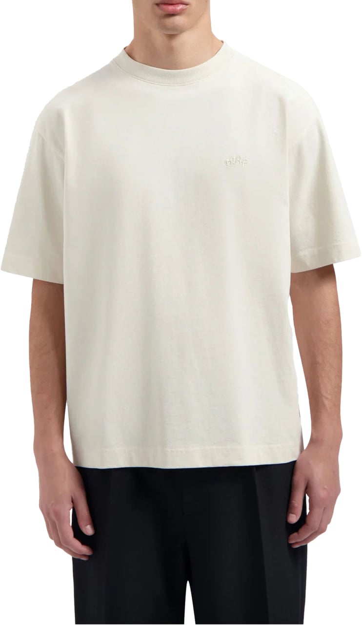 ØLÅF Olaf . T-shirts Ecru M220109 Wit