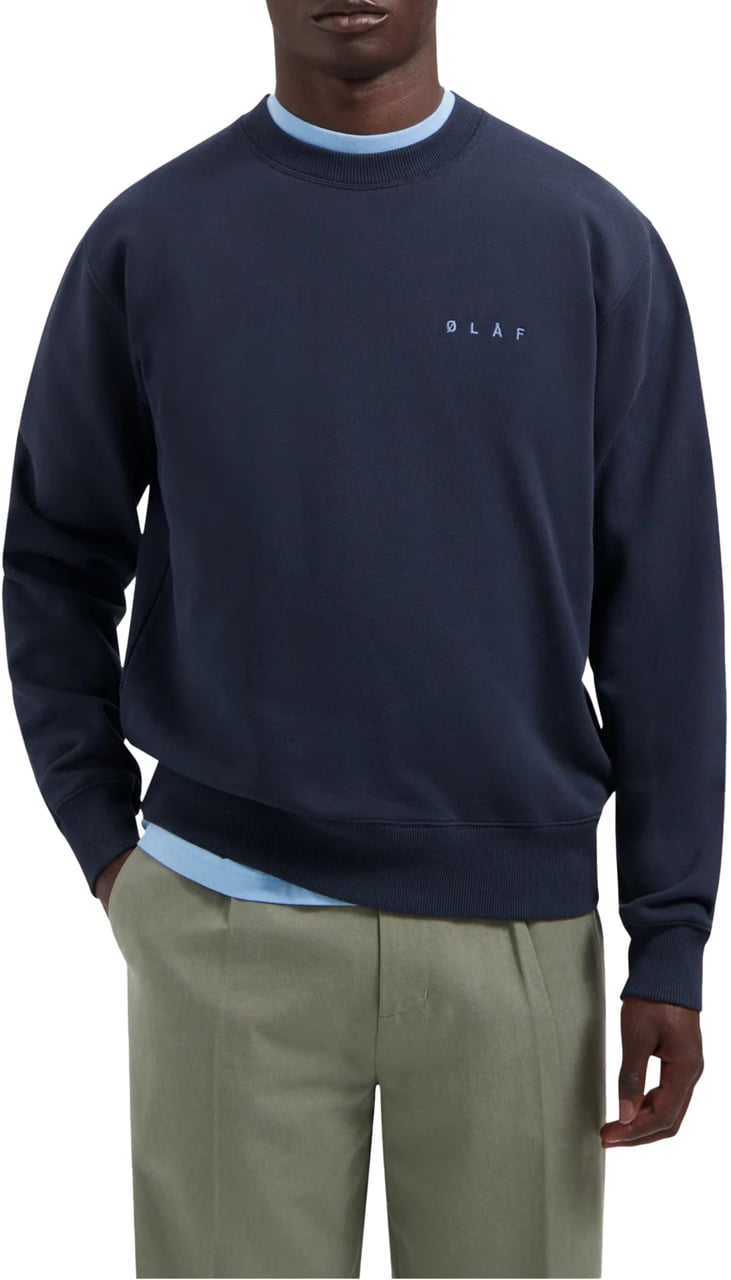 ØLÅF Olaf . Sweaters Donkerblauw M220201 Blauw