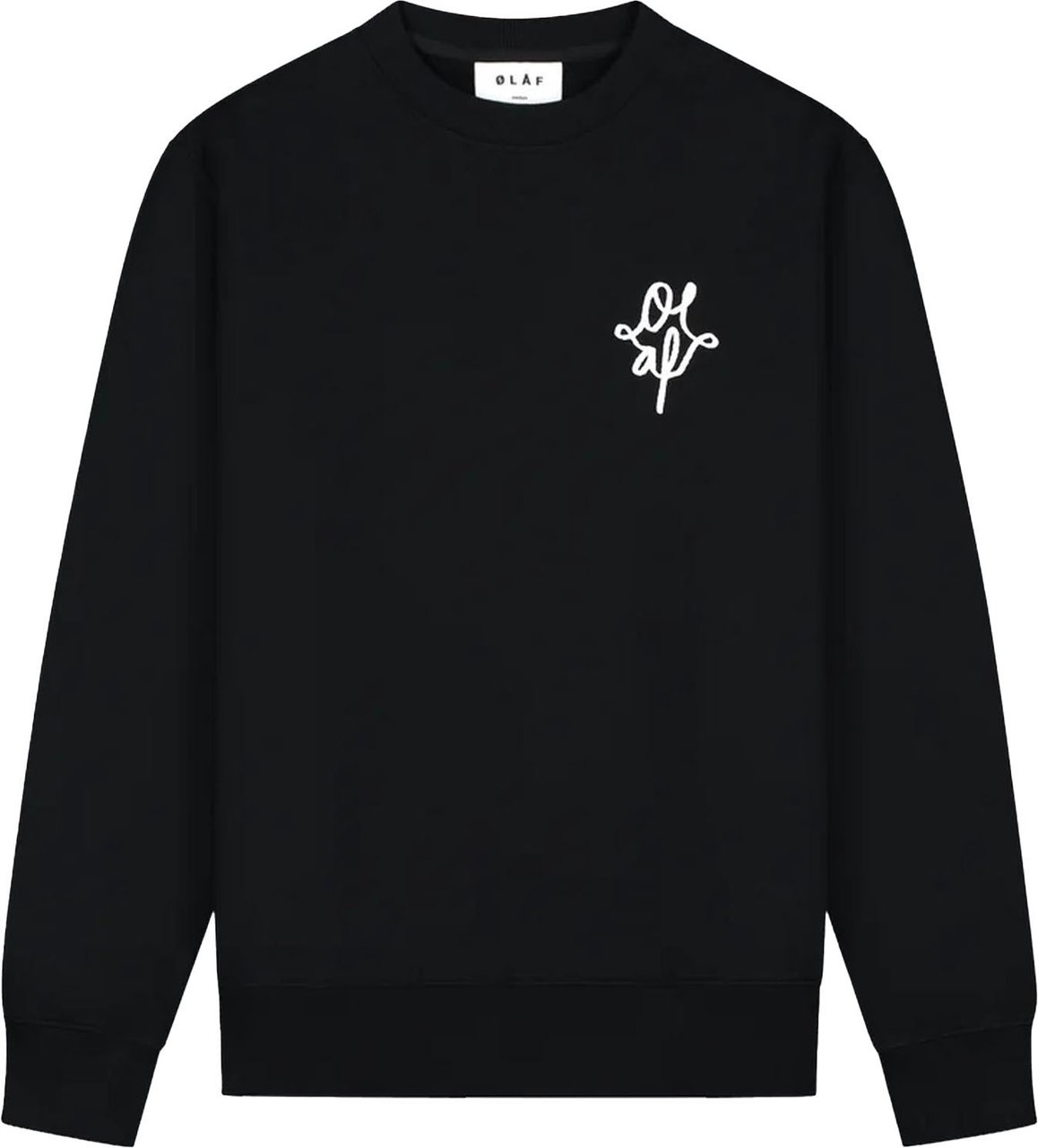 ØLÅF Heren Monogram Graphic Crewneck Zwart