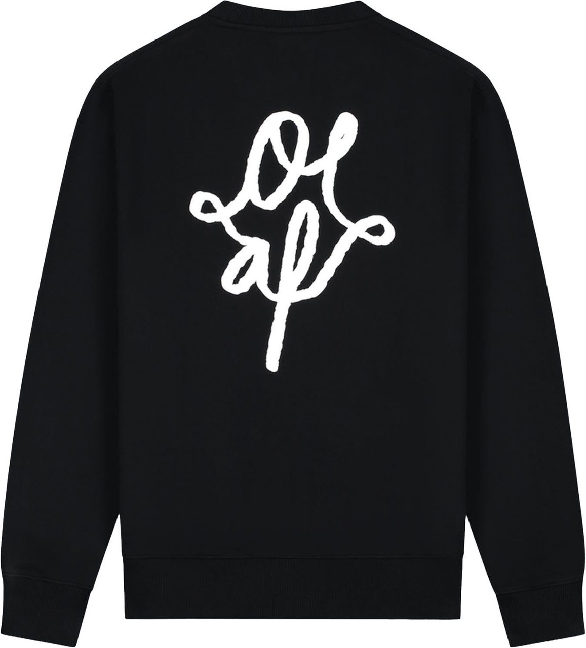 ØLÅF Heren Monogram Graphic Crewneck Zwart