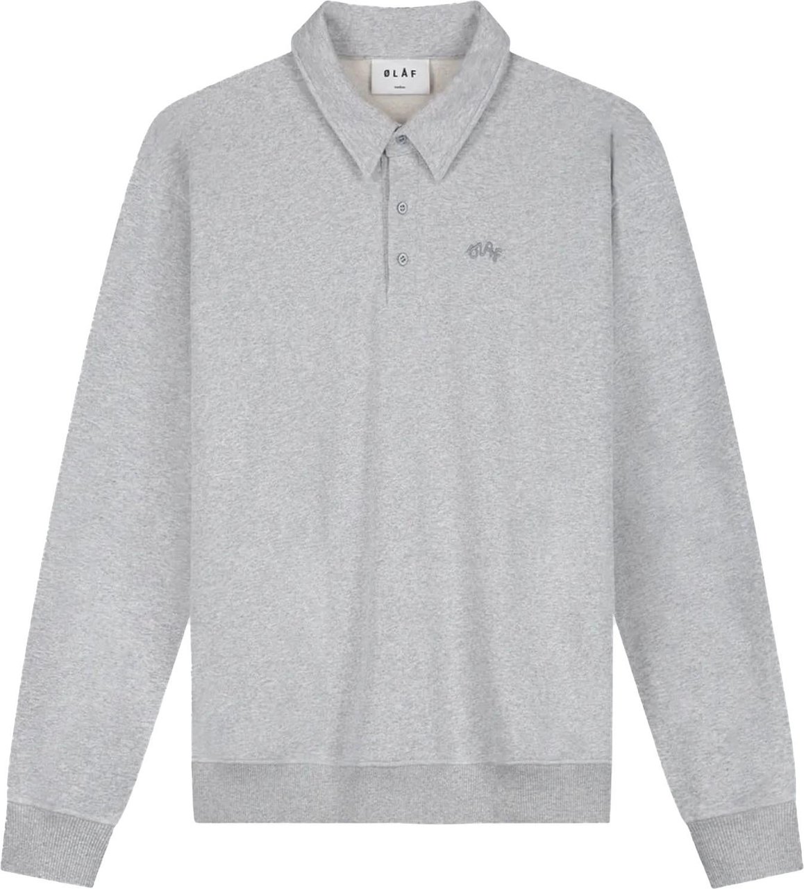 ØLÅF Heren Signature Oversized Polo Grijs