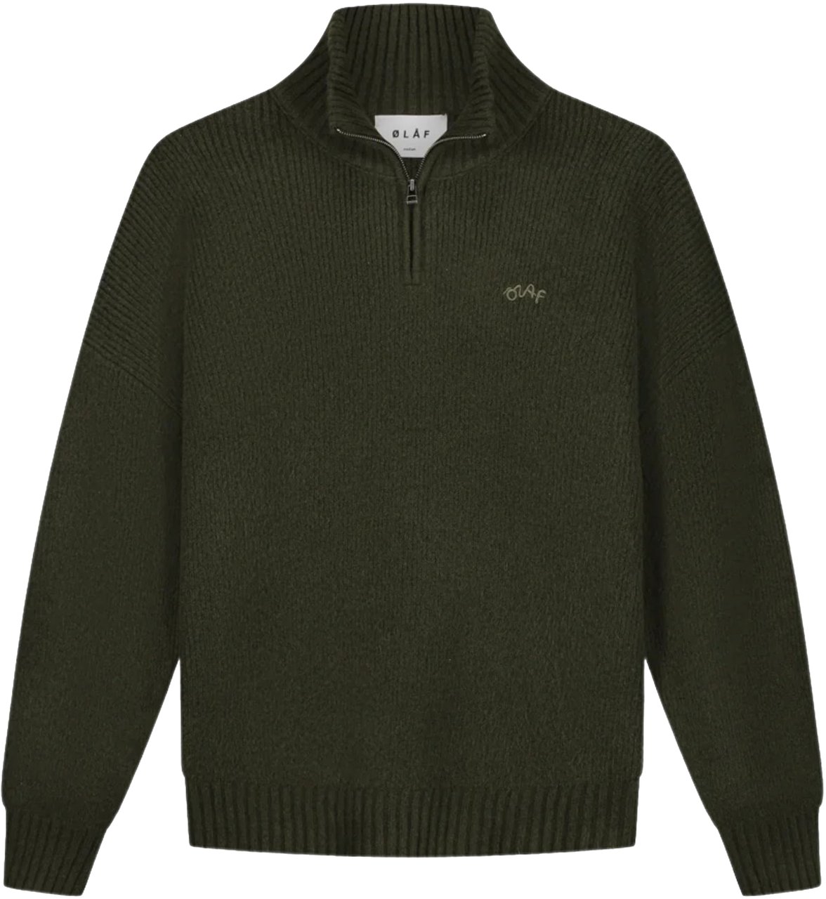 ØLÅF Olaf . Pullovers Olijf M220707 Groen