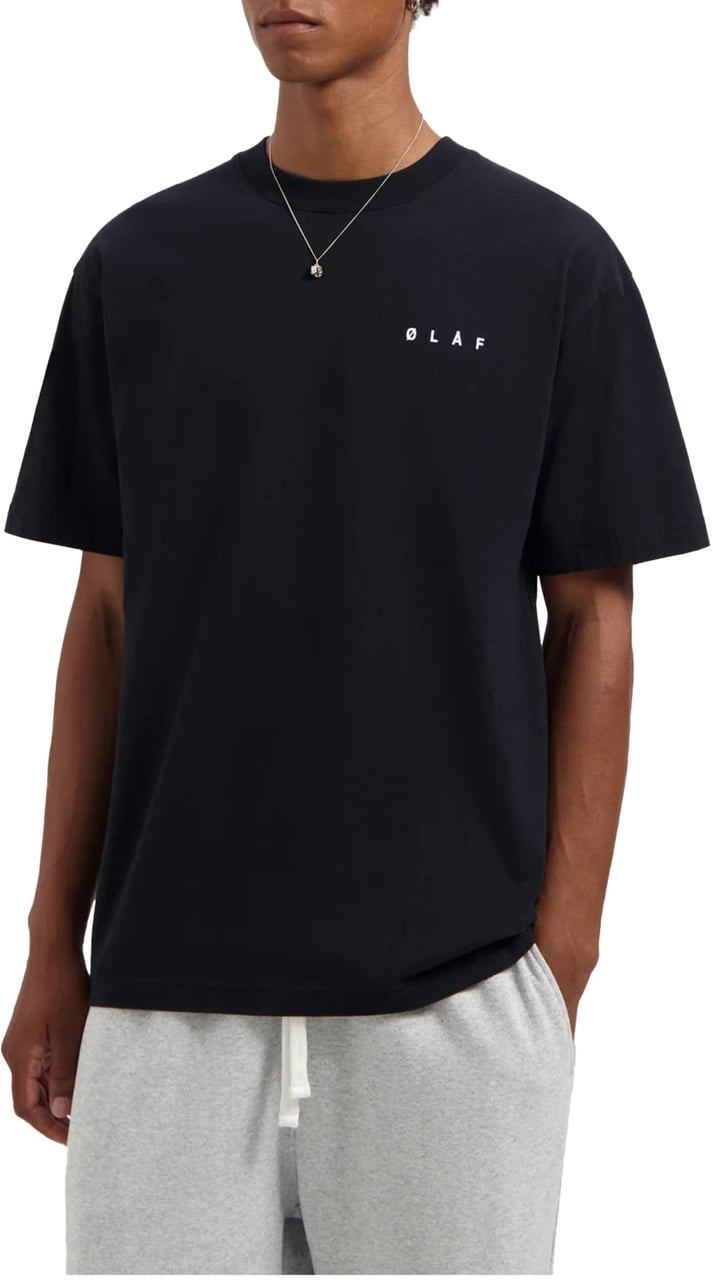 ØLÅF Olaf Crafted Pear Tee T-shirts Zwart M230103 Zwart