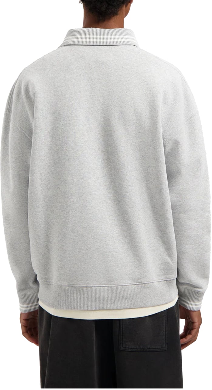 ØLÅF Olaf Tipping Detail Oversized Polo Polos Grijs M230205 Grijs