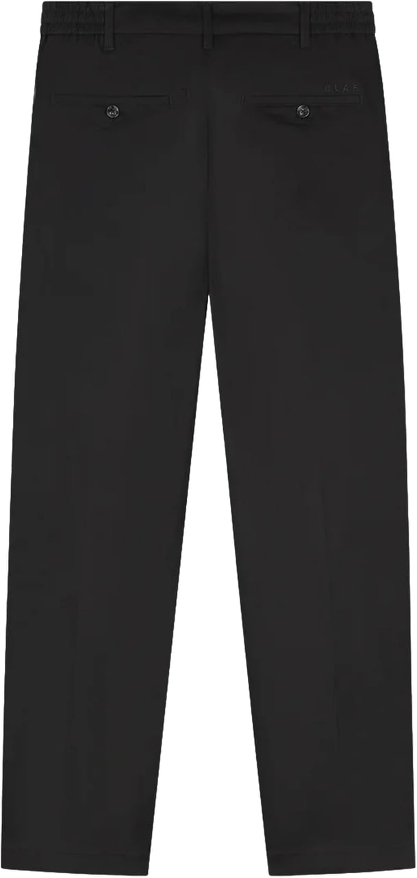 ØLÅF Olaf Regulart Pleated Pant Pantalons Zwart M230402 Zwart