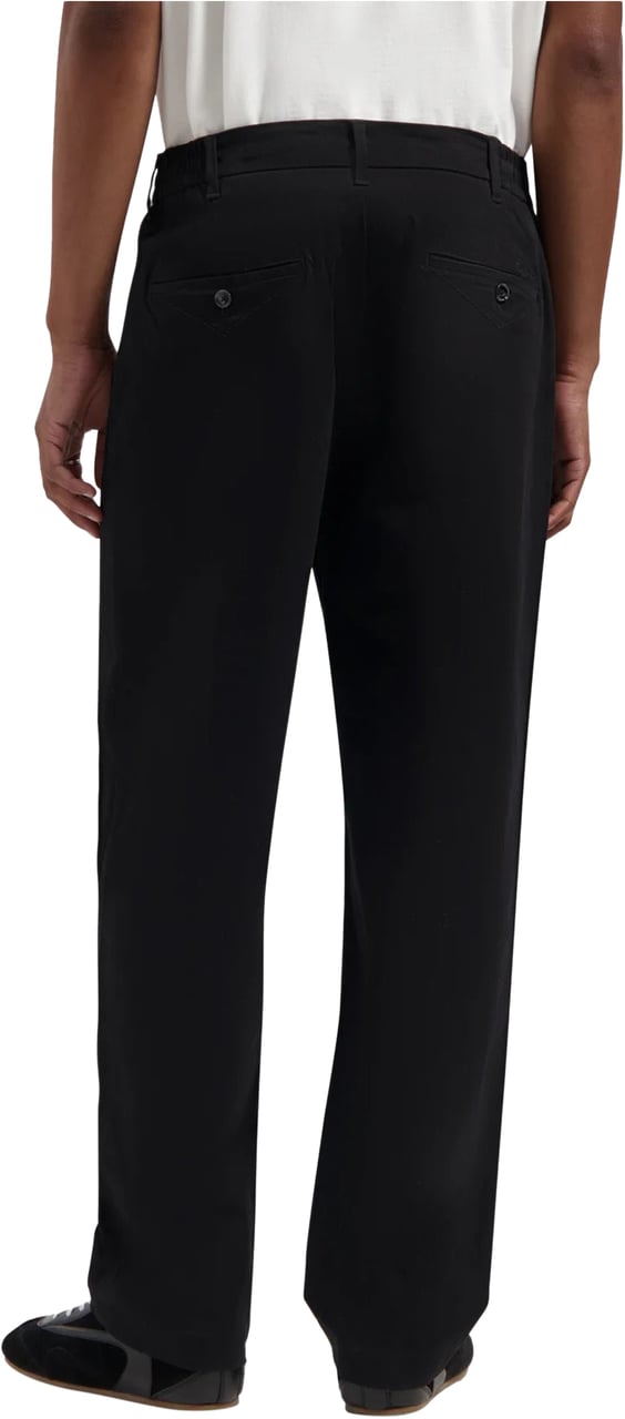 ØLÅF Olaf Regulart Pleated Pant Pantalons Zwart M230402 Zwart