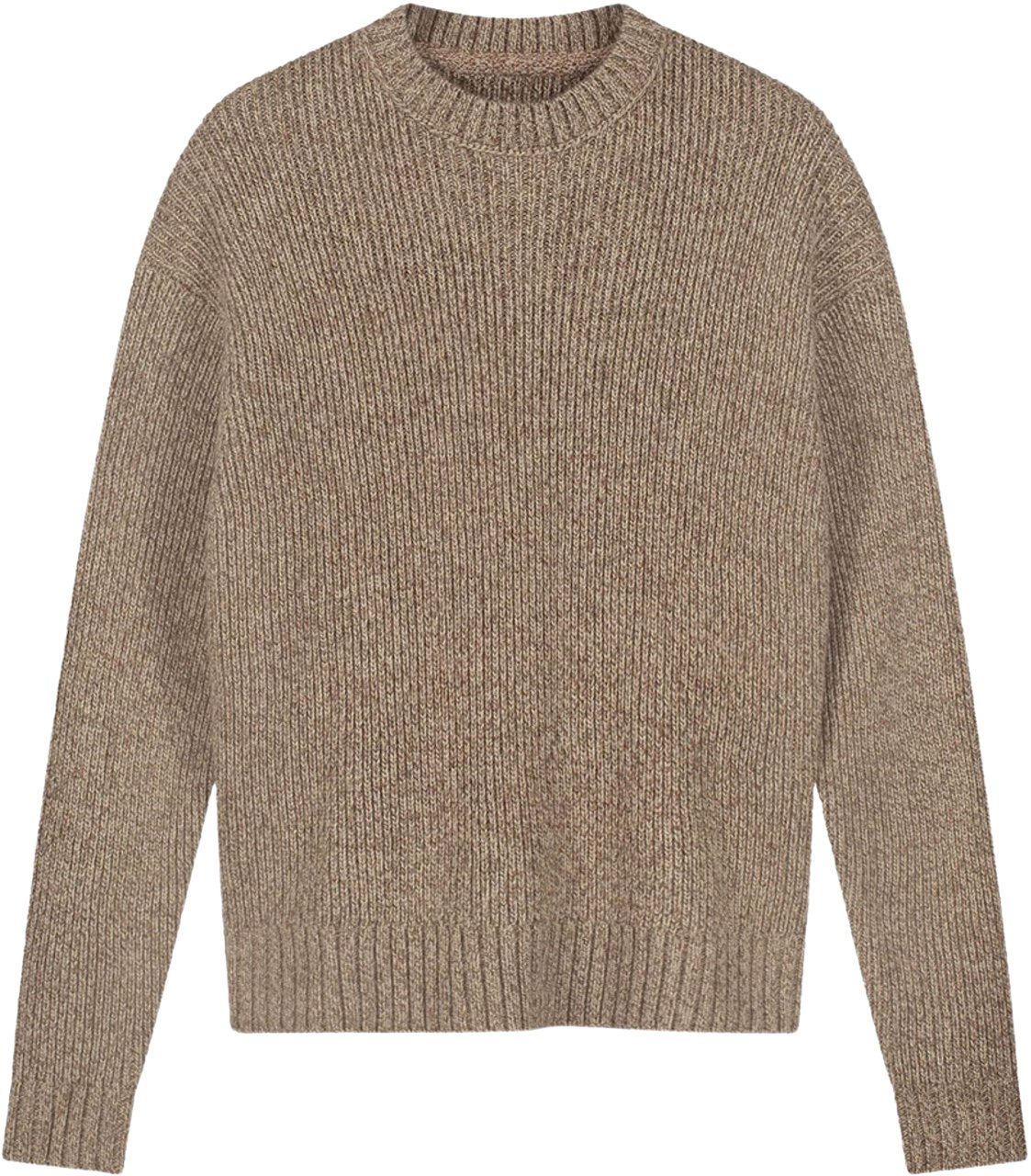 ØLÅF Olaf Essential Melange Knitted Crewneck Sweaters Bruin M230701 Bruin