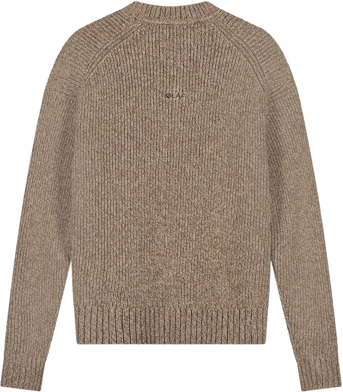 ØLÅF Olaf Essential Melange Knitted Crewneck Sweaters Bruin M230701 Bruin