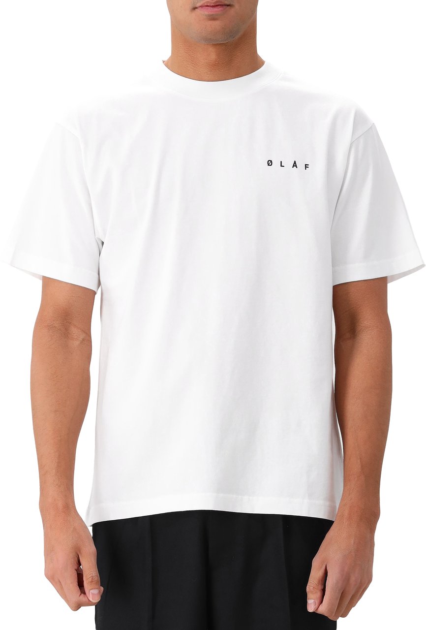 ØLÅF Ølaf T-shirt Wit Taped Easel SS Wit