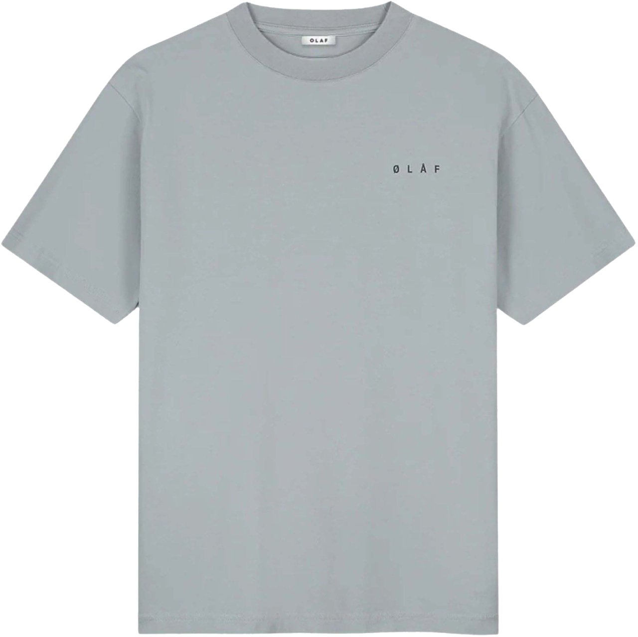 ØLÅF Olaf Brushstroke Face Tee T-shirts Grijs M240101 Grijs