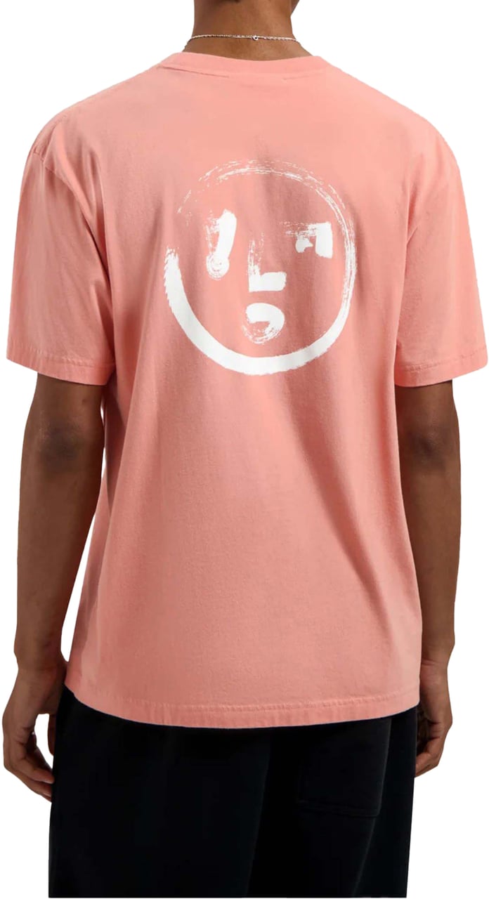 ØLÅF Olaf Brushstroke Face Tee T-shirts Koraal M240101 Divers