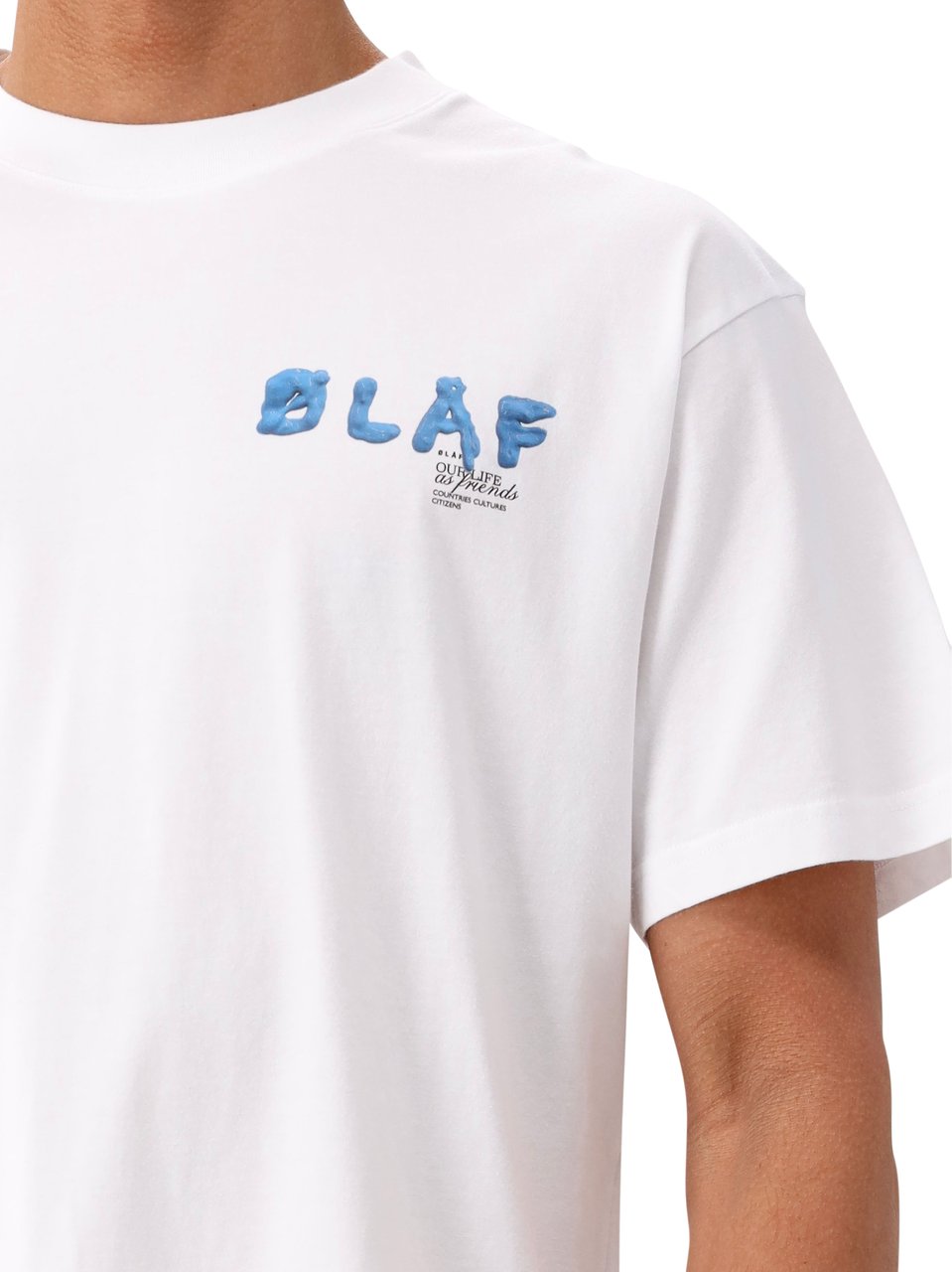 ØLÅF Ølaf T-shirt Wit Paint Wit