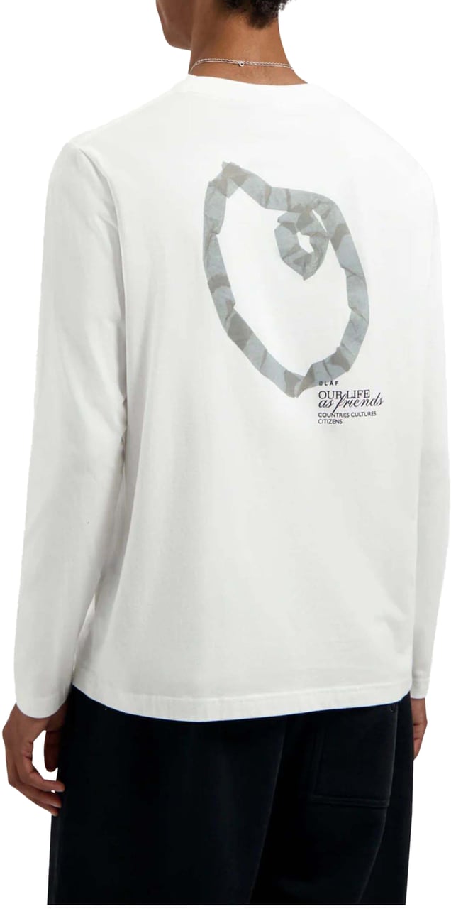 ØLÅF Olaf Tape Palette Ls Tee Longsleeves Wit M240108 Wit