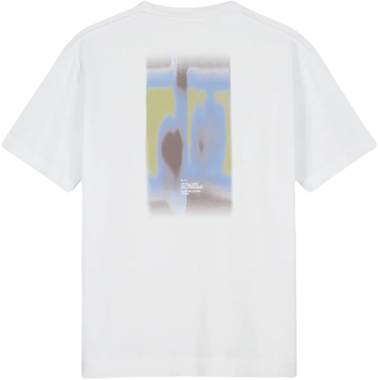ØLÅF Olaf Brushtroke Graphic Boxy Tee T-shirts Wit M240109 Wit