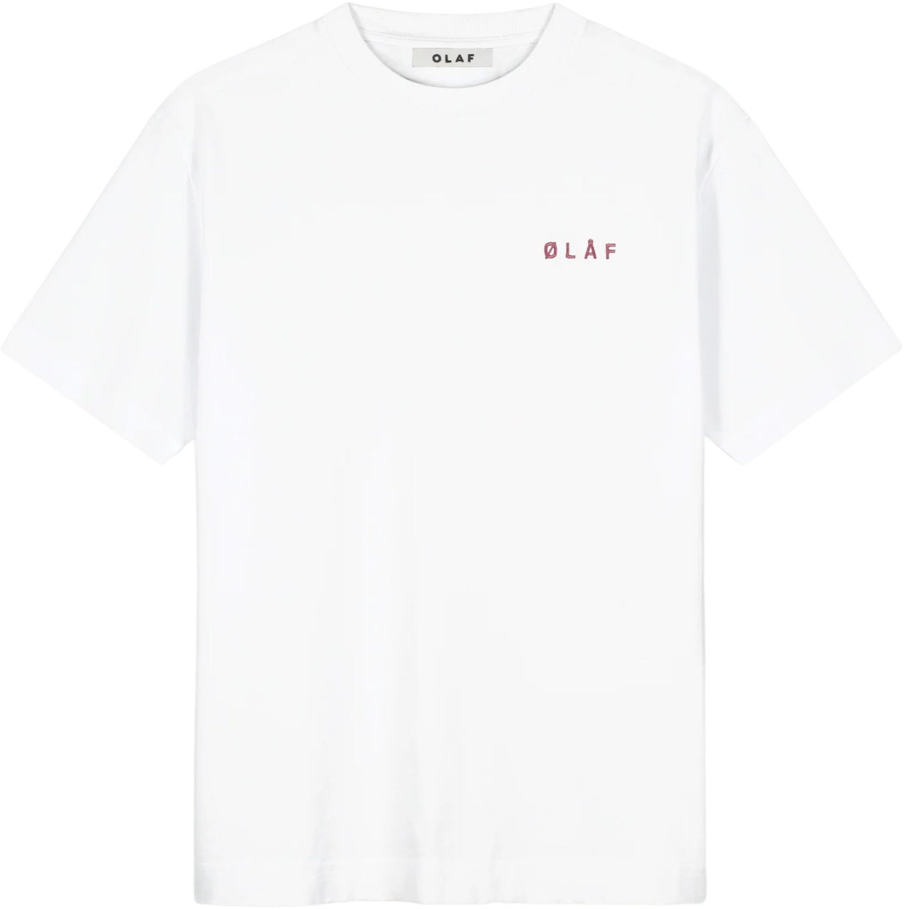 ØLÅF Olaf Brushtroke Graphic Boxy Tee T-shirts Wit M240109 Wit