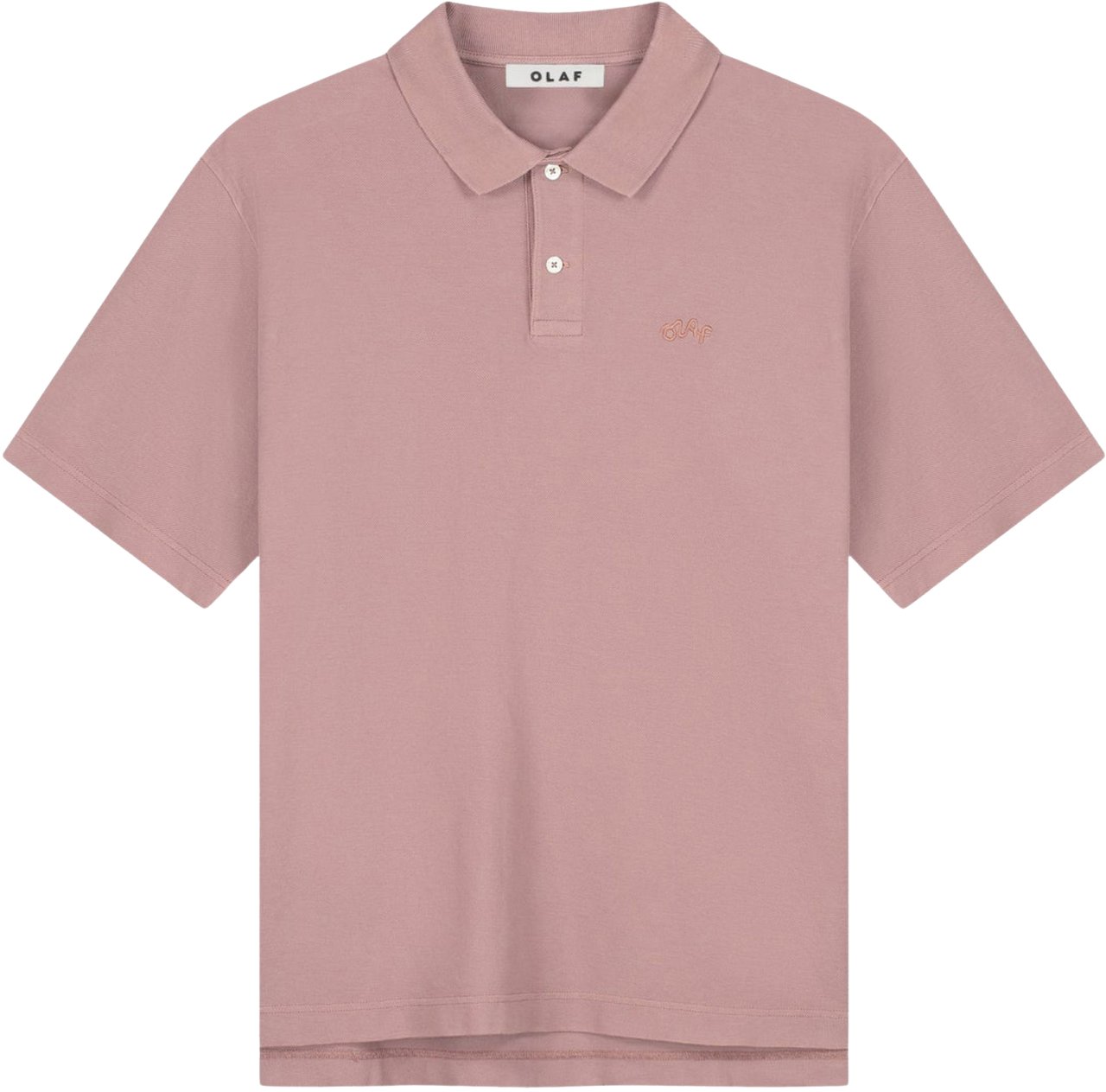 ØLÅF Olaf Signature Pique Polo Polos Oud Rose M240111 Roze