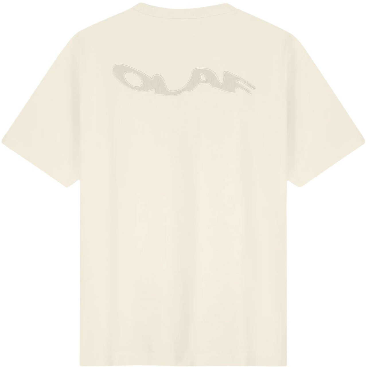 ØLÅF Olaf Ripstop Applique Relaxed Tee T-shirts Off White M240112 Wit