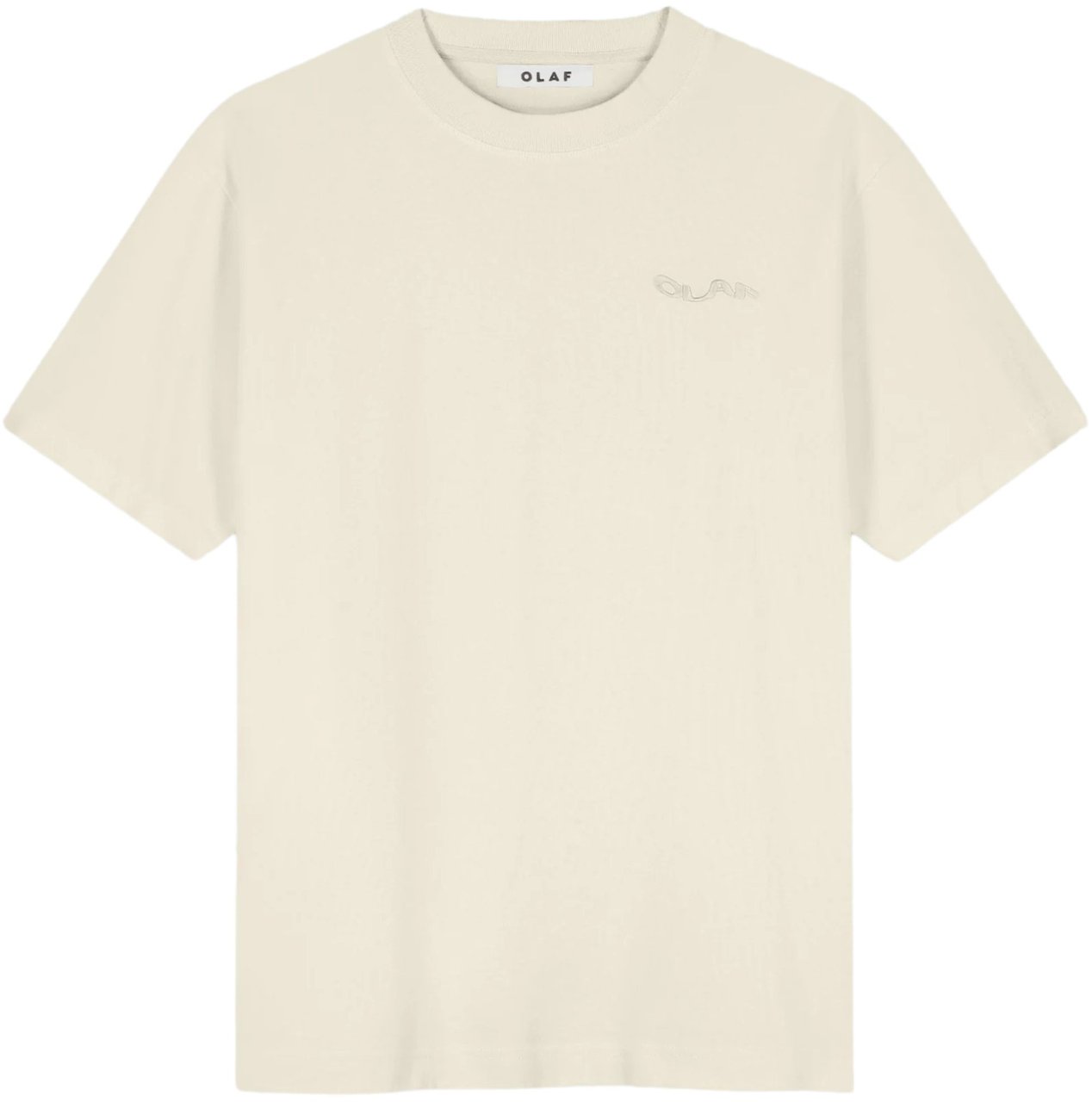 ØLÅF Olaf Ripstop Applique Relaxed Tee T-shirts Off White M240112 Wit