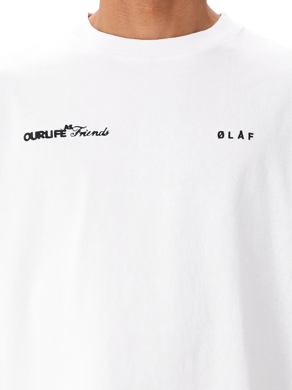 ØLÅF Ølaf T-shirt Blauw Script Friends Boxy Blauw