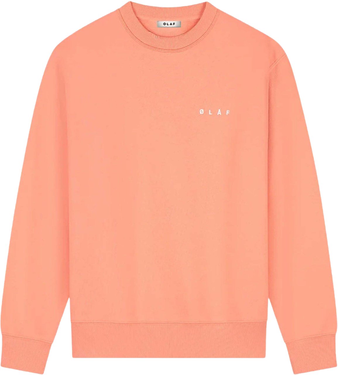 ØLÅF Olaf Brushstroke Face Crewneck Sweaters Koraal M240203 Divers