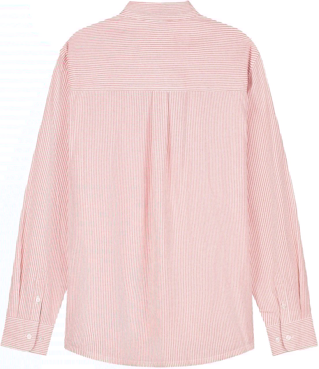 ØLÅF Olaf Oversized Stripe Oxford Shirt Lange Mouw Overhemden Koraal M240302 Divers