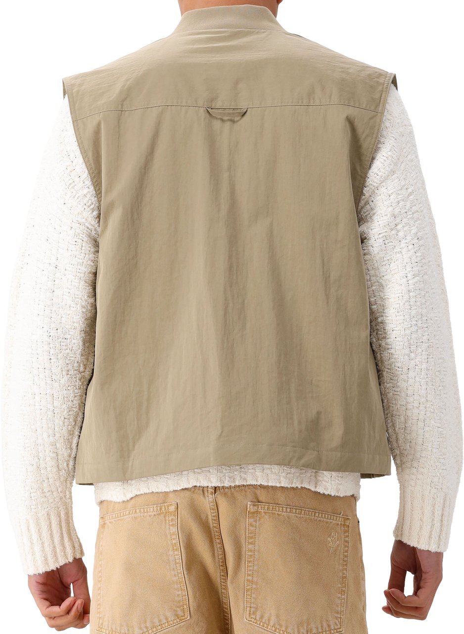 ØLÅF Ølaf Bodywarmer Beige/Groen Workwear Gilet Beige