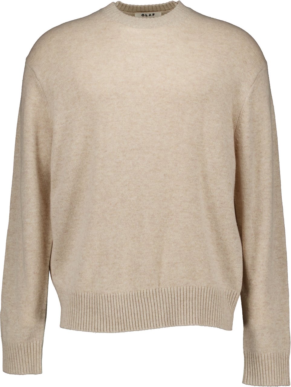 ØLÅF Olaf Essential Knitted Crewneck Sweaters Beige M240701 Beige