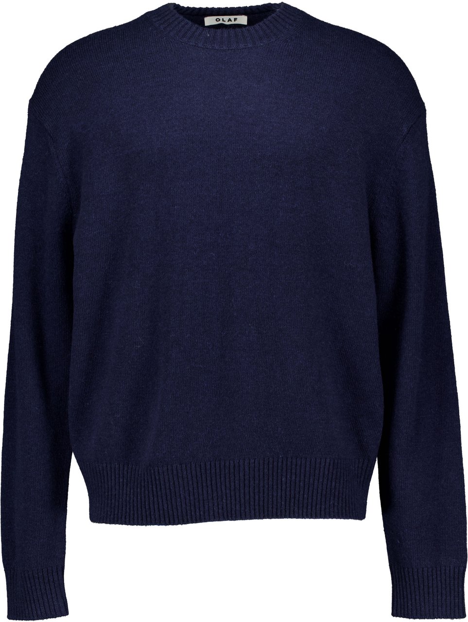 ØLÅF Olaf Essential Knitted Crewneck Sweaters Donkerblauw M240701 Blauw