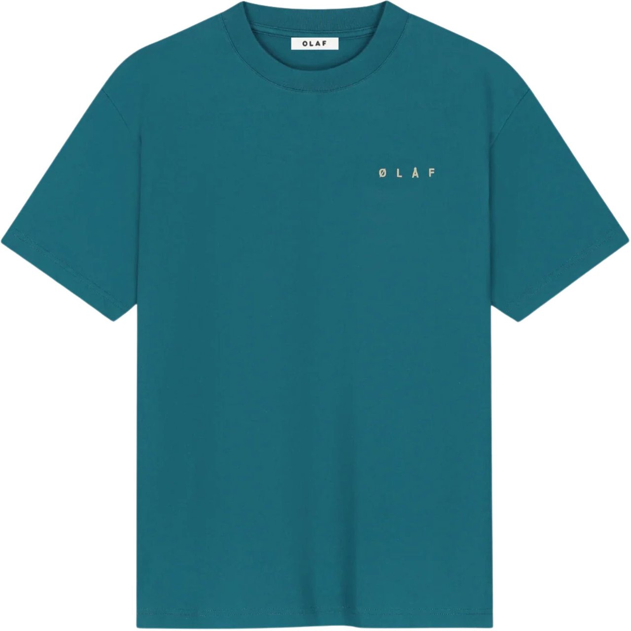 ØLÅF Olaf Dotted Face Tees T-shirts Groen M250100 Groen