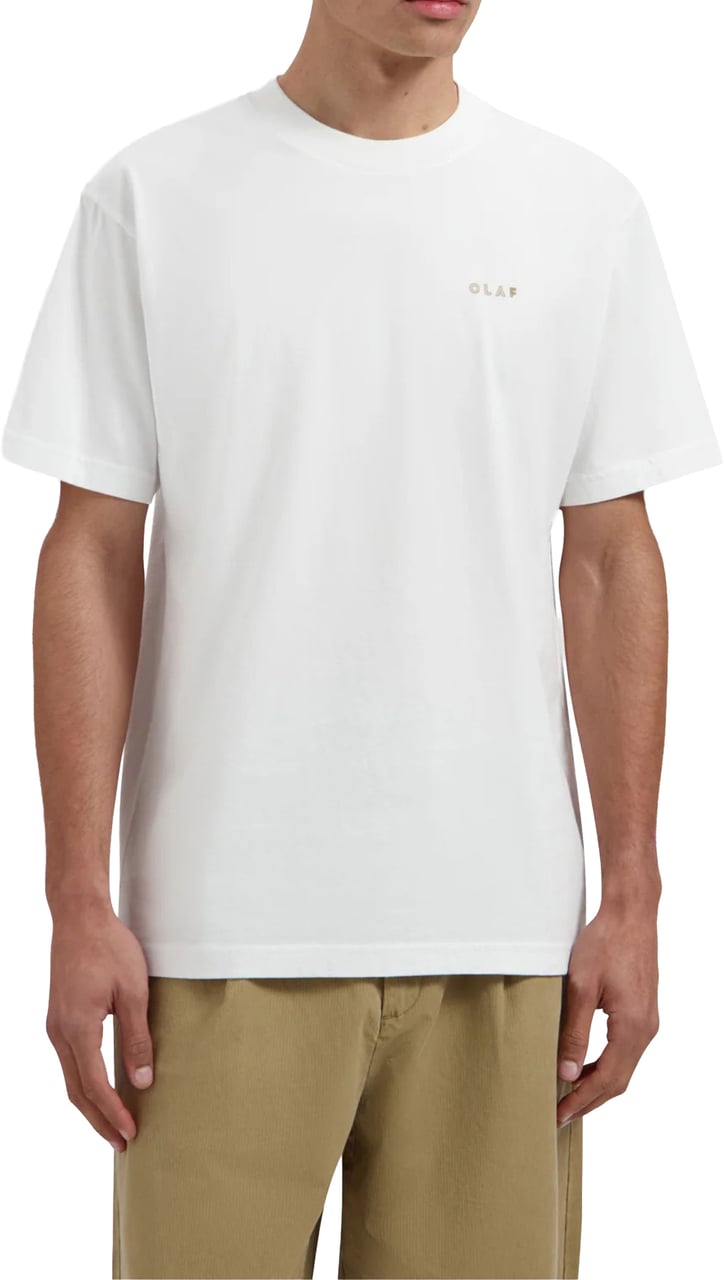 ØLÅF Olaf Felted Watercrest Tees T-shirts Wit M250101 Wit