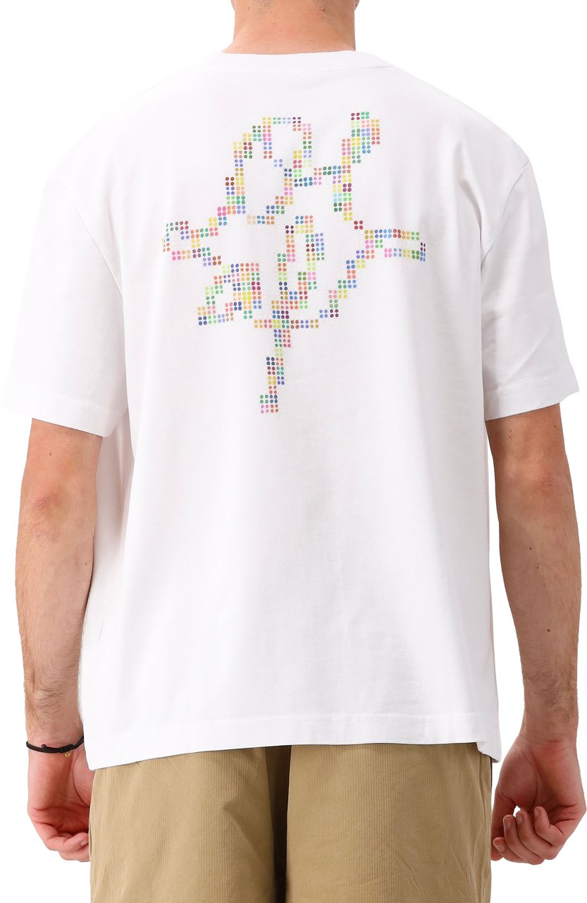 ØLÅF Olaf T-shirt Wit Dotted Monogram Wit