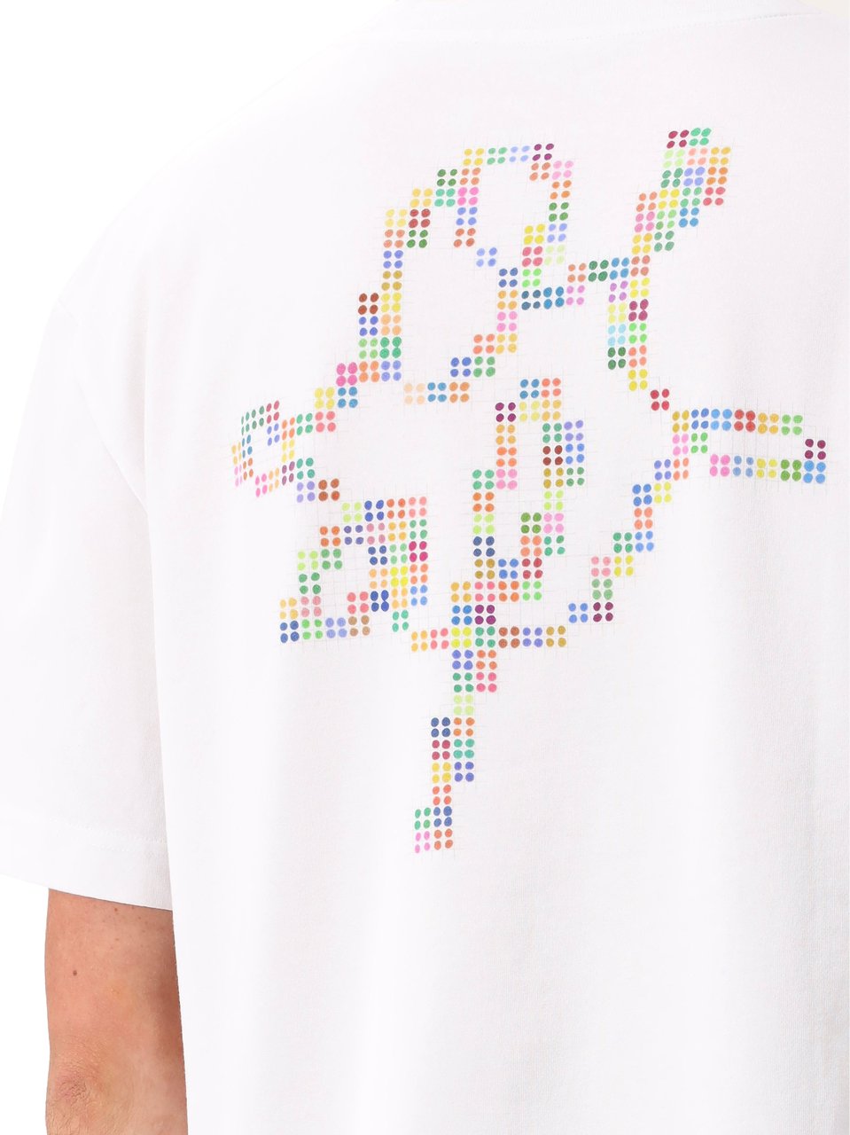 ØLÅF Olaf T-shirt Wit Dotted Monogram Wit