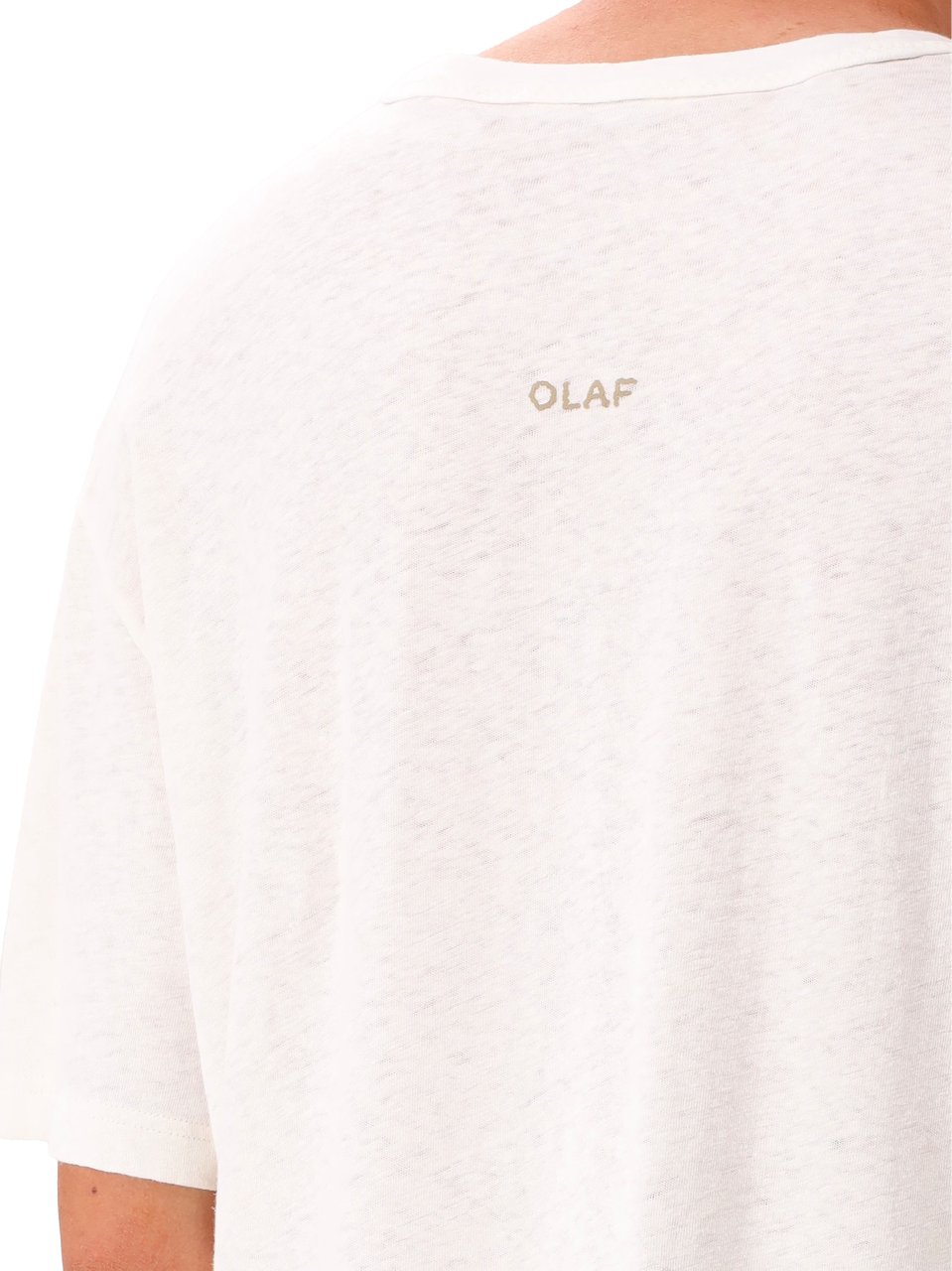 ØLÅF Olaf T-shirt Wit Essential Cotton Linnen Wit