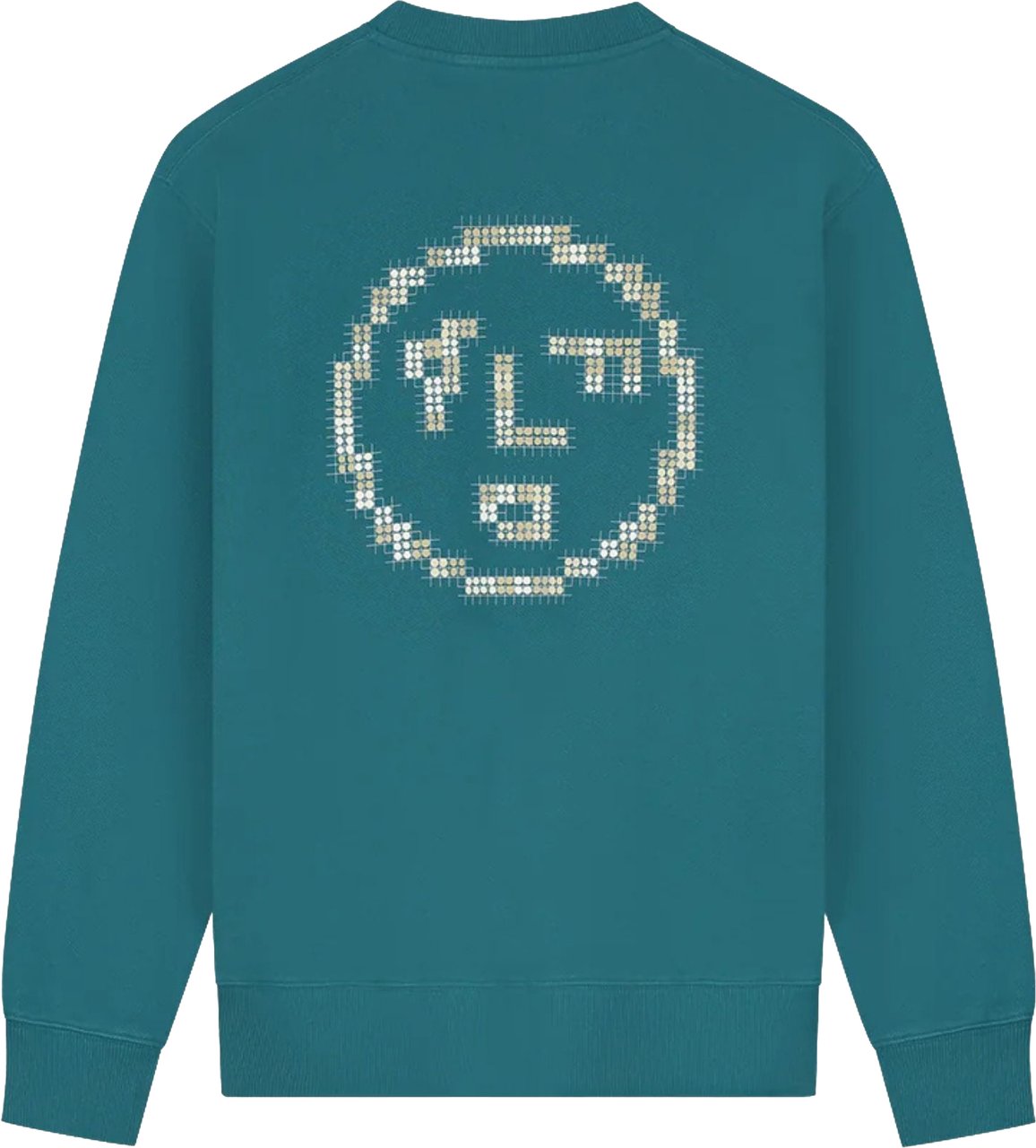 ØLÅF Olaf Dotted Face Crewneck Sweaters Groen M250200 Groen