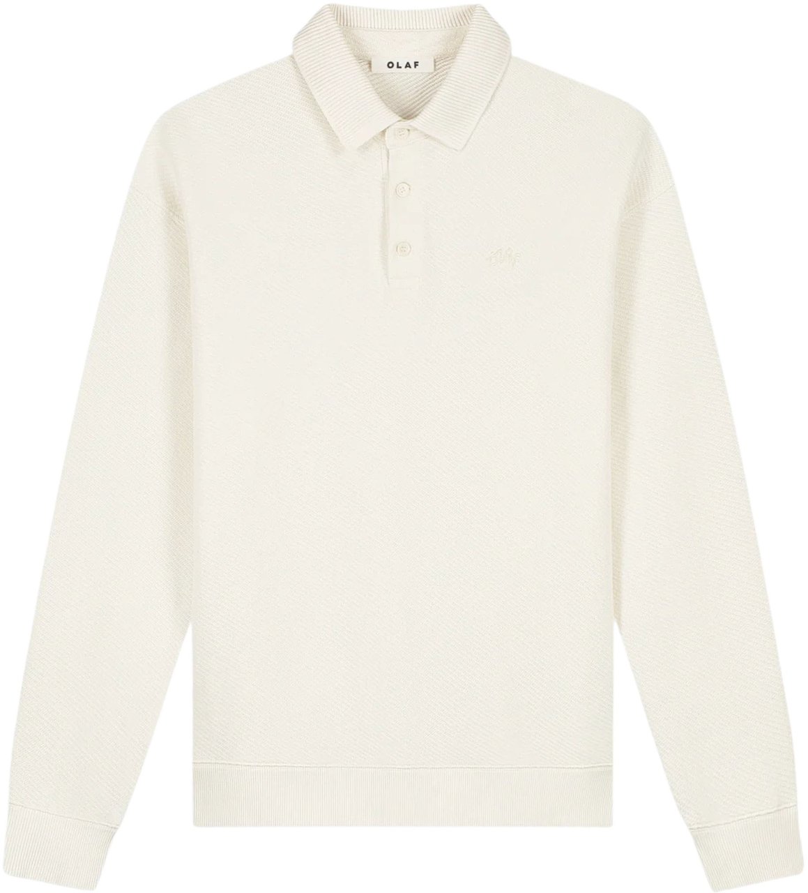 ØLÅF Olaf Signature Oversized Polo Polos Off White M250203 Wit