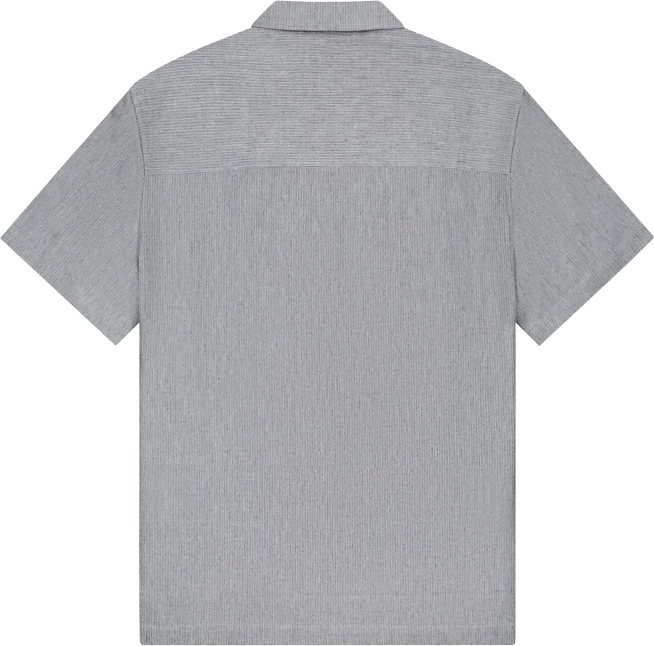 ØLÅF Olaf Seersucker Camp Shirts Korte Mouw Overhemden Grijs M250300 Grijs