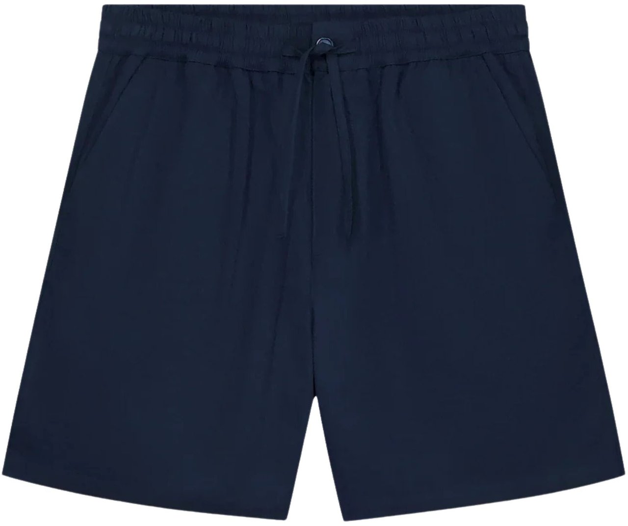 ØLÅF Olaf Seersucker Shorts Shorts Donkerblauw M250403 Blauw