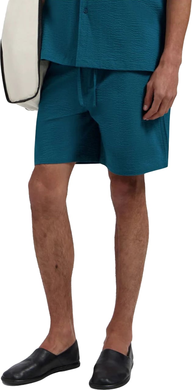 ØLÅF Olaf Seersucker Shorts Shorts Groen M250403 Groen