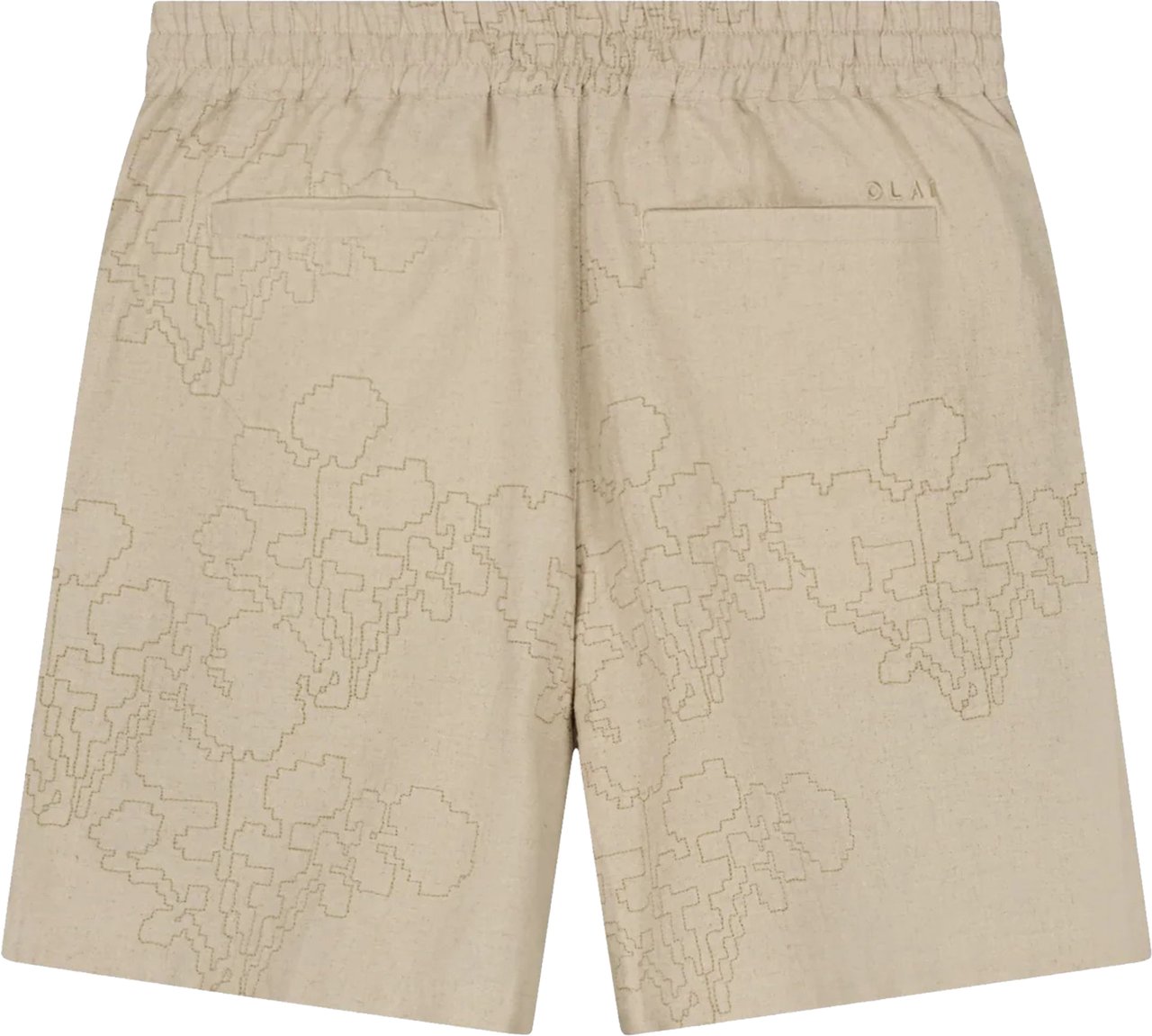 ØLÅF Olaf Embroidered Flower Shorts Shorts Beige M250404 Beige