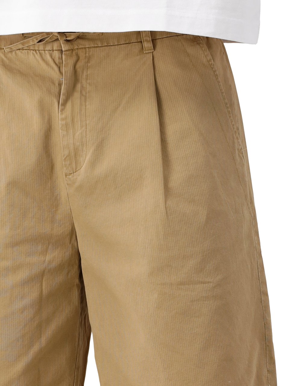 ØLÅF Olaf Korte Broek Beige Herringbone Pleated Beige