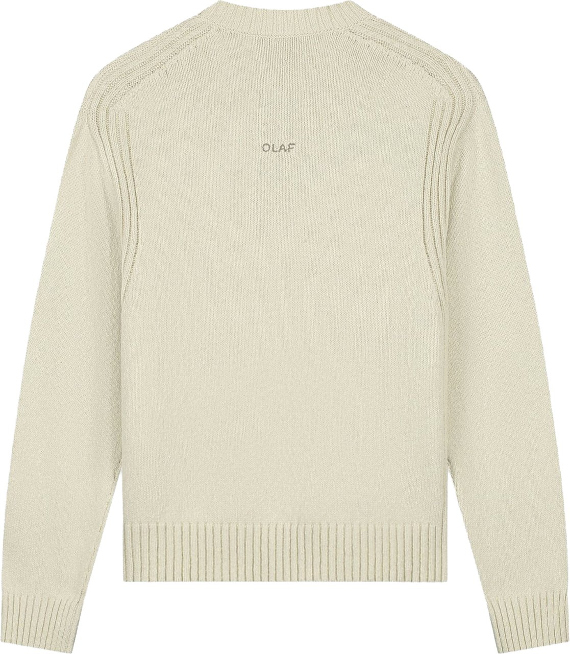 ØLÅF Olaf Essential Knitted Crewneck Sweaters Off White M250700 Wit