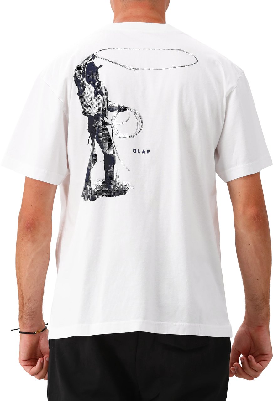 ØLÅF Olaf T-shirt Wit Cowboy Tee Wit