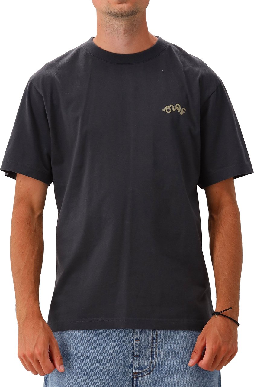 ØLÅF Olaf T-shirt Grijs Lasso Signature Tee Grijs