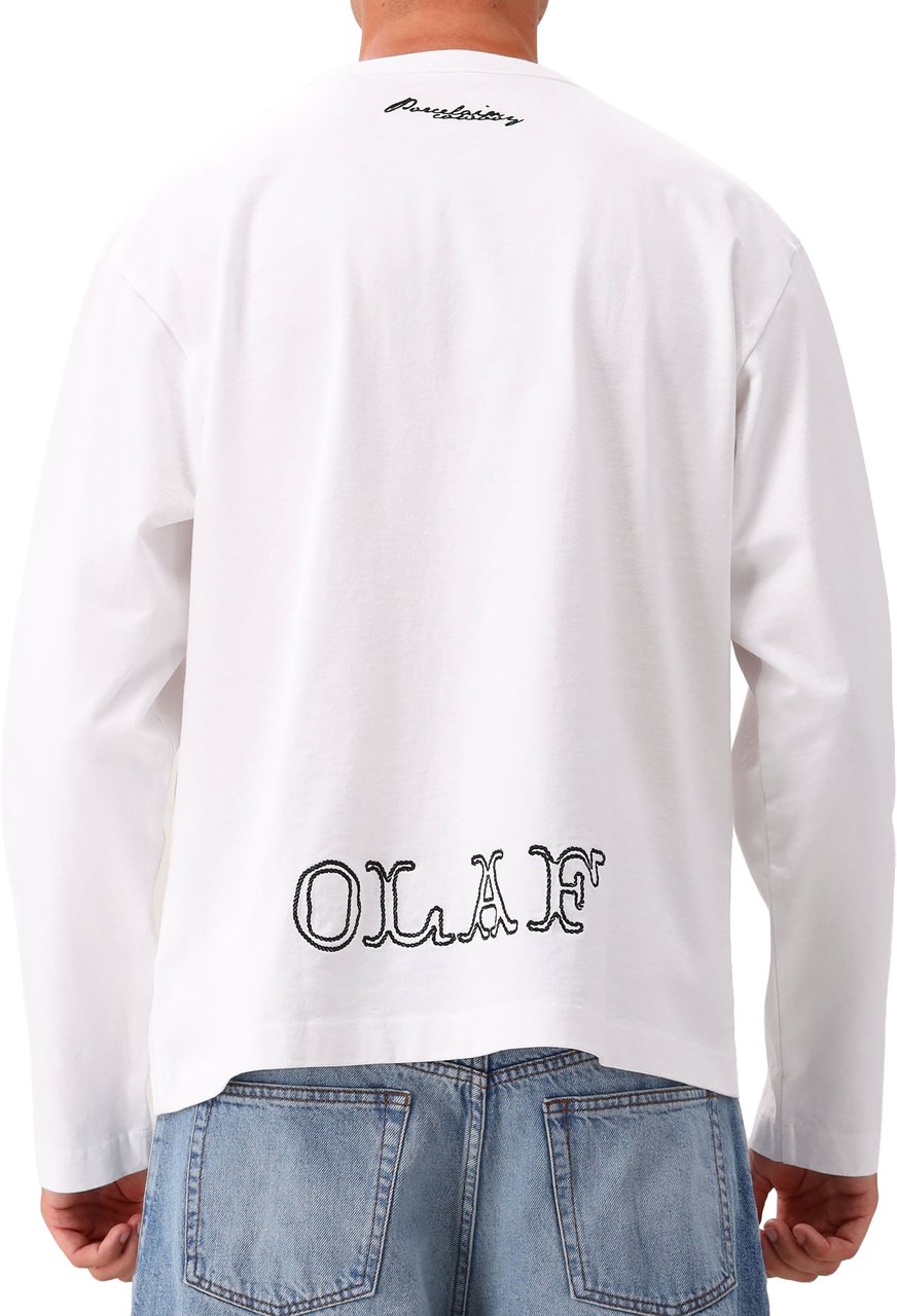 ØLÅF Olaf Longsleeve Wit Western Logo Wit