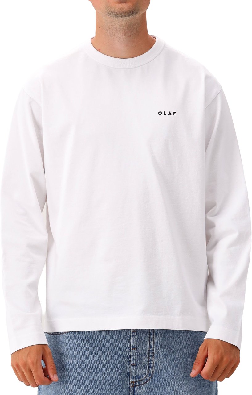 ØLÅF Olaf Longsleeve Wit Western Logo Wit